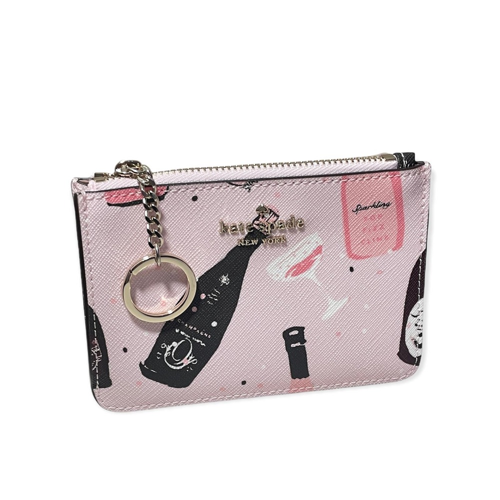 Kate Spade laurel way bitsy champagne card holder